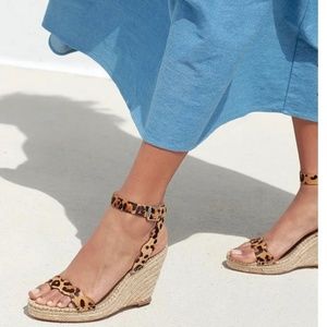 Loeffler Randall Parker Espadrille Wedge (Leopard) Women's Shoes